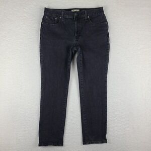 Madewell Jeans‎ Womens 30x27 Black Wash The Mid Rise Perfect Vintage Denim